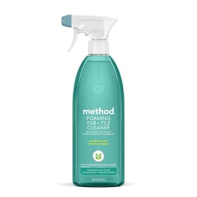 Method Cleaning Products Foaming Bathroom Cleaner Eucalyptus Mint Spray Bottle 28 fl oz