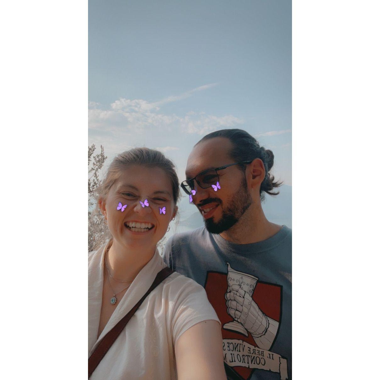 After a hike up the hillsides of Lake Como near Varenna.