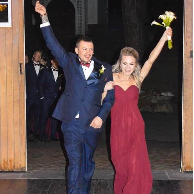 When we got to stand next to the Littlefields on their big day! Now they get to stand next to us!