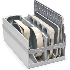 Caraway Nonstick Ceramic Bakeware Set (11 Pieces) - Baking Sheets, Assorted Baking Pans, Cooling Rack, & Storage - Aluminized Steel Body - Non Toxic, PTFE & PFOA Free - Cream