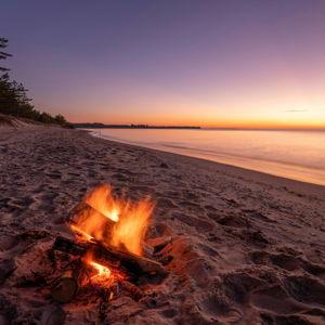 Private Sunset Bonfire