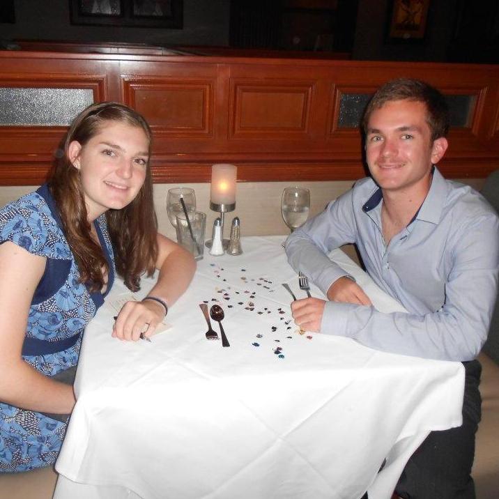 "For my 20th birthday, Sean took me back to Ruth's Chris where we technically had our first date" -Michelle