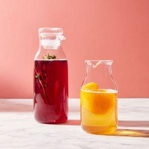 Shake, Pour & Preserve Glass Salad Dressing Bottles