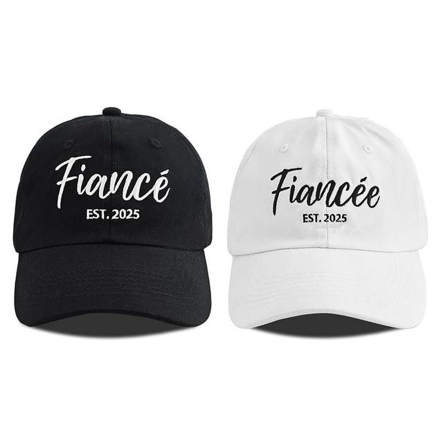 Mrs Hat Bridal Shower Gifts for Bride, Adjustable Bride Hat for Wedding Engagement Bachelorette Honeymoon Anniversary