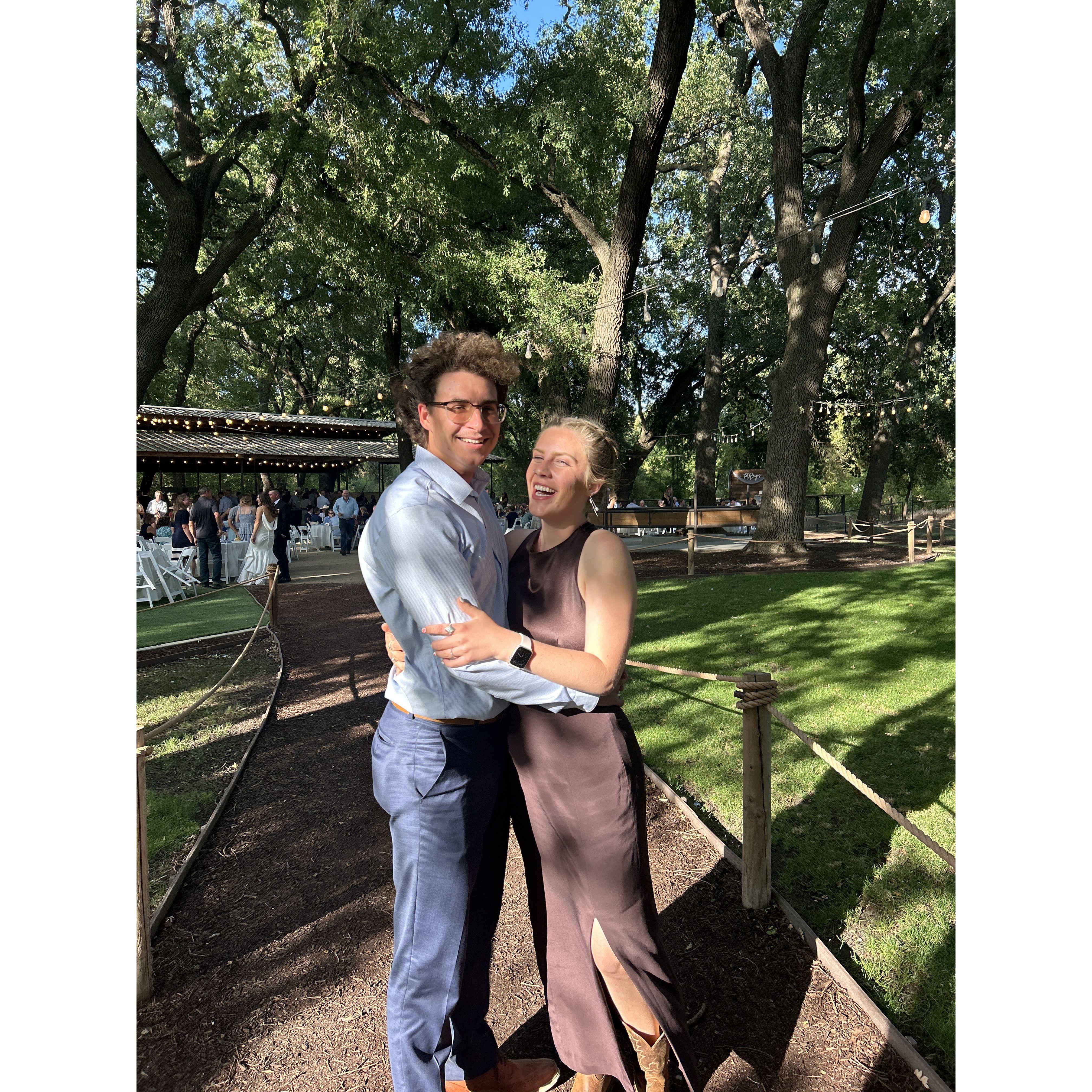 at Chloe's college roommate's wedding!