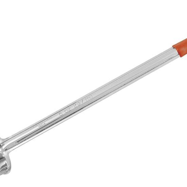 Winco Prime One Piece Stainless Steel Ladle, NSF Listed,Orange