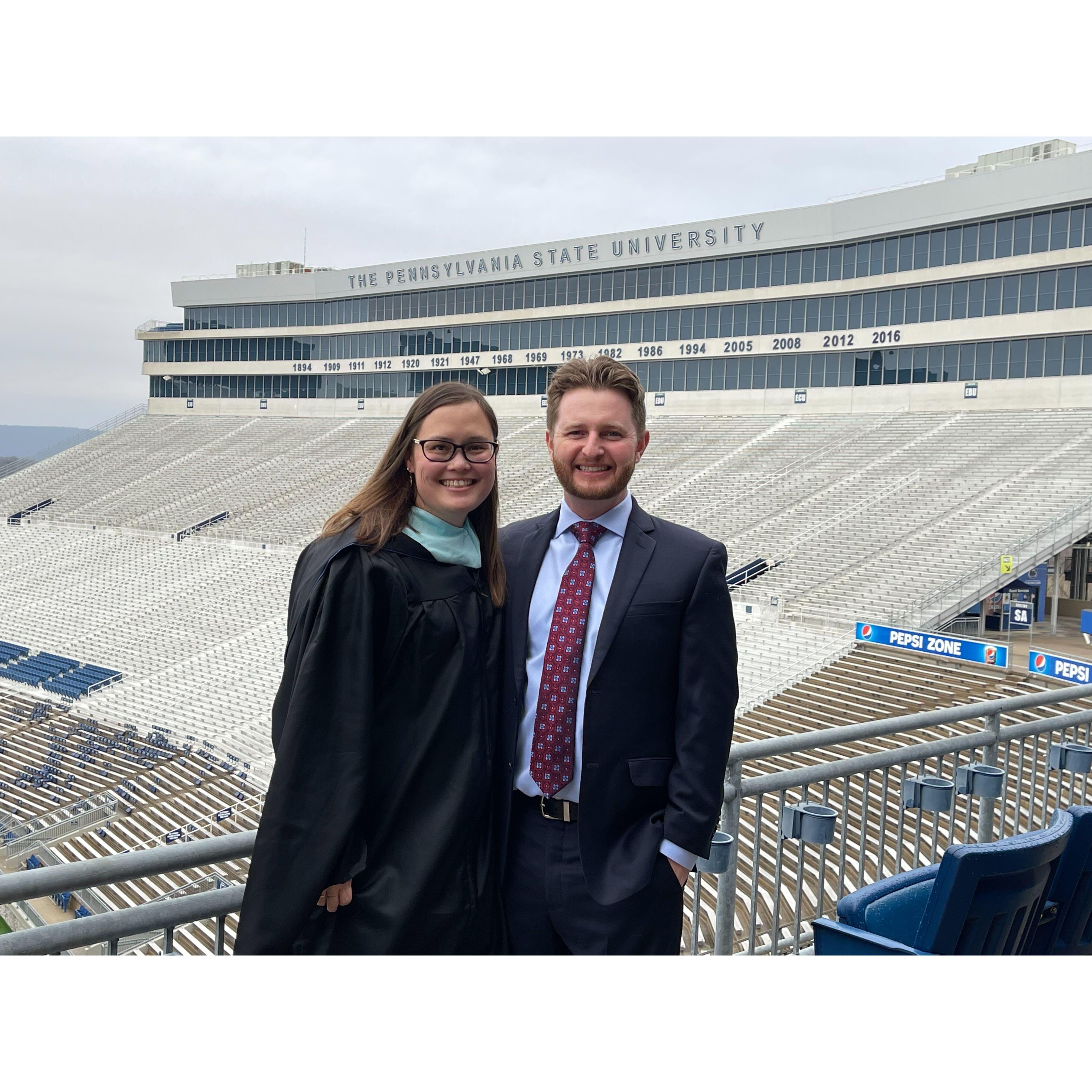 Veronica's M.Ed graduation from Penn State