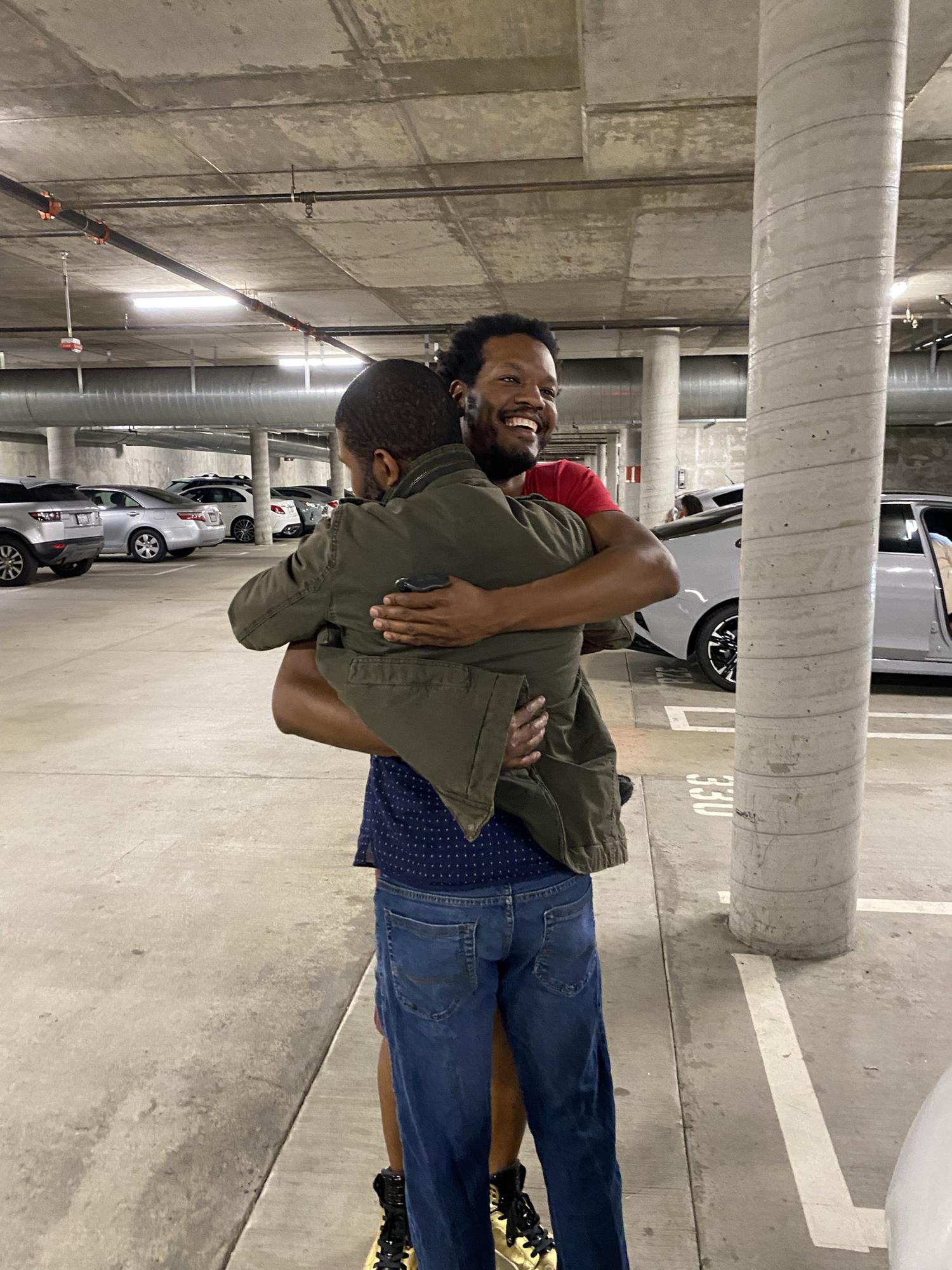 Mark & Marcus Saying Their Goodbyes