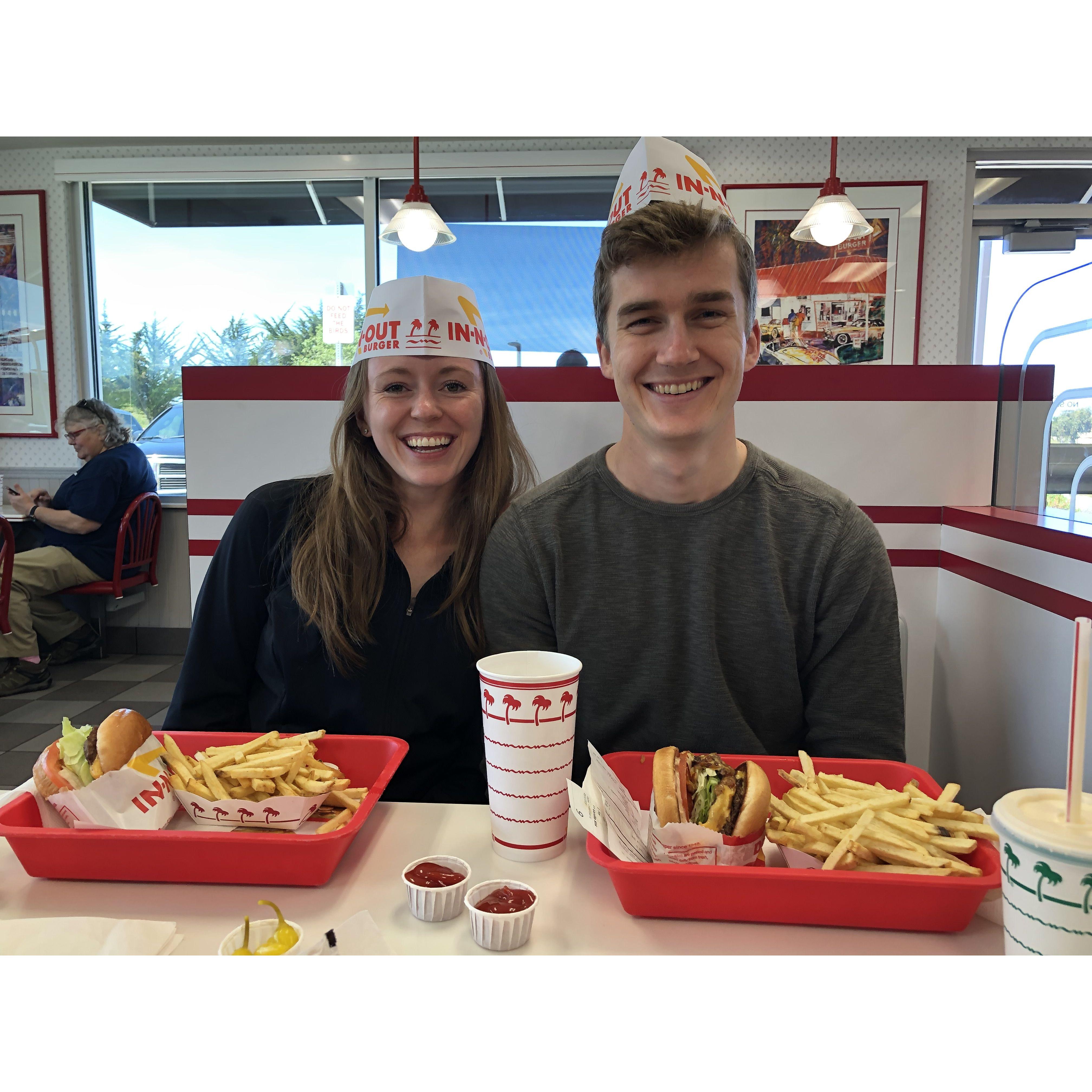 A trip to California isn't complete without In-n-Out!