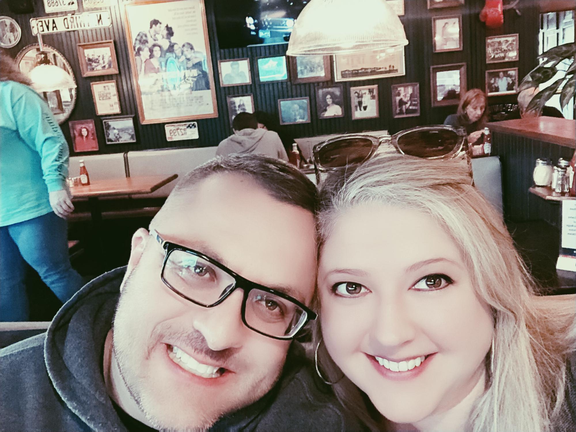 Mystic Pizza, Mystic, CT in October of 2019.  We were on a birthday trip celebrating Steve's 50th.