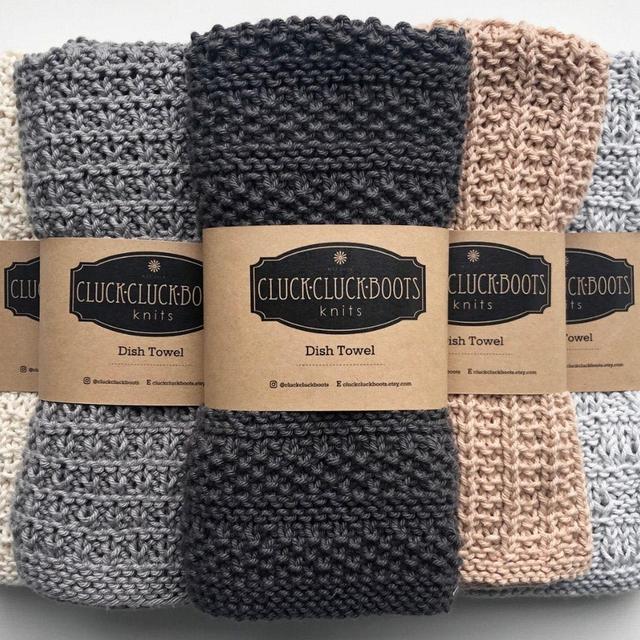 Knit Dish Towel | Choice of Pattern |...