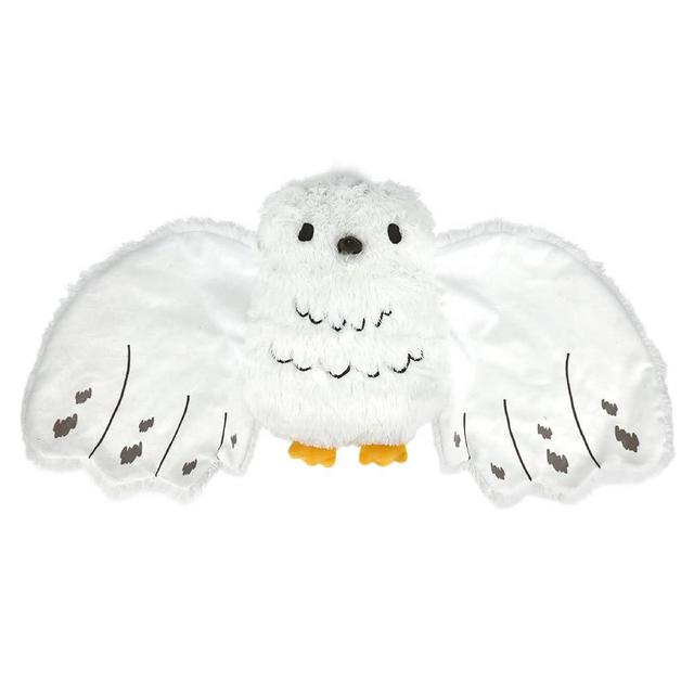 KIDS PREFERRED Harry Potter 9 Inch Tall 26 Inch Wingspan Hedwig Baby Lovey Security Blanket Snuggler Toy Snowy Owl Stuffed Animal for Newborn Infants and Babies