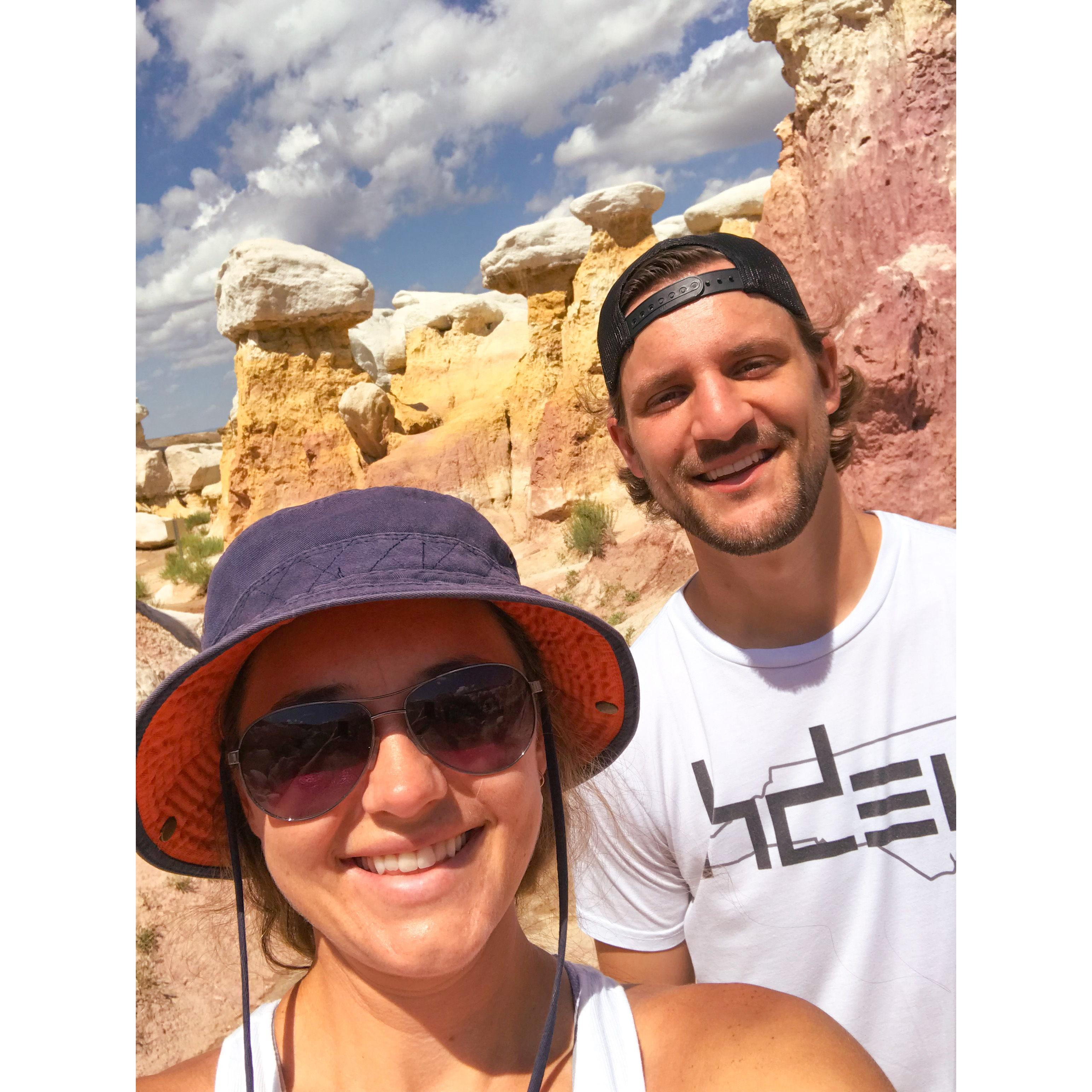 Colorado Springs, our first selfie on our western road trip in 2019 to celebrate Elise’s graduation from Marymount University