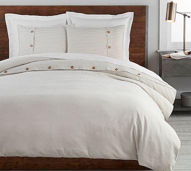 Wheaton Striped Linen/Cotton EURO Pillow Shams