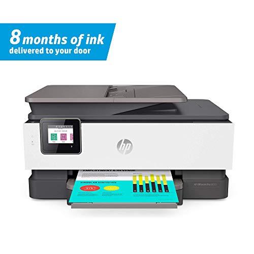 HP OfficeJet Pro 8035 All-in-One Wireless Printer - Includes 8 Months of Ink Delivered to Your Door, Smart Home Office Productivity - Basalt (5LJ23A)
