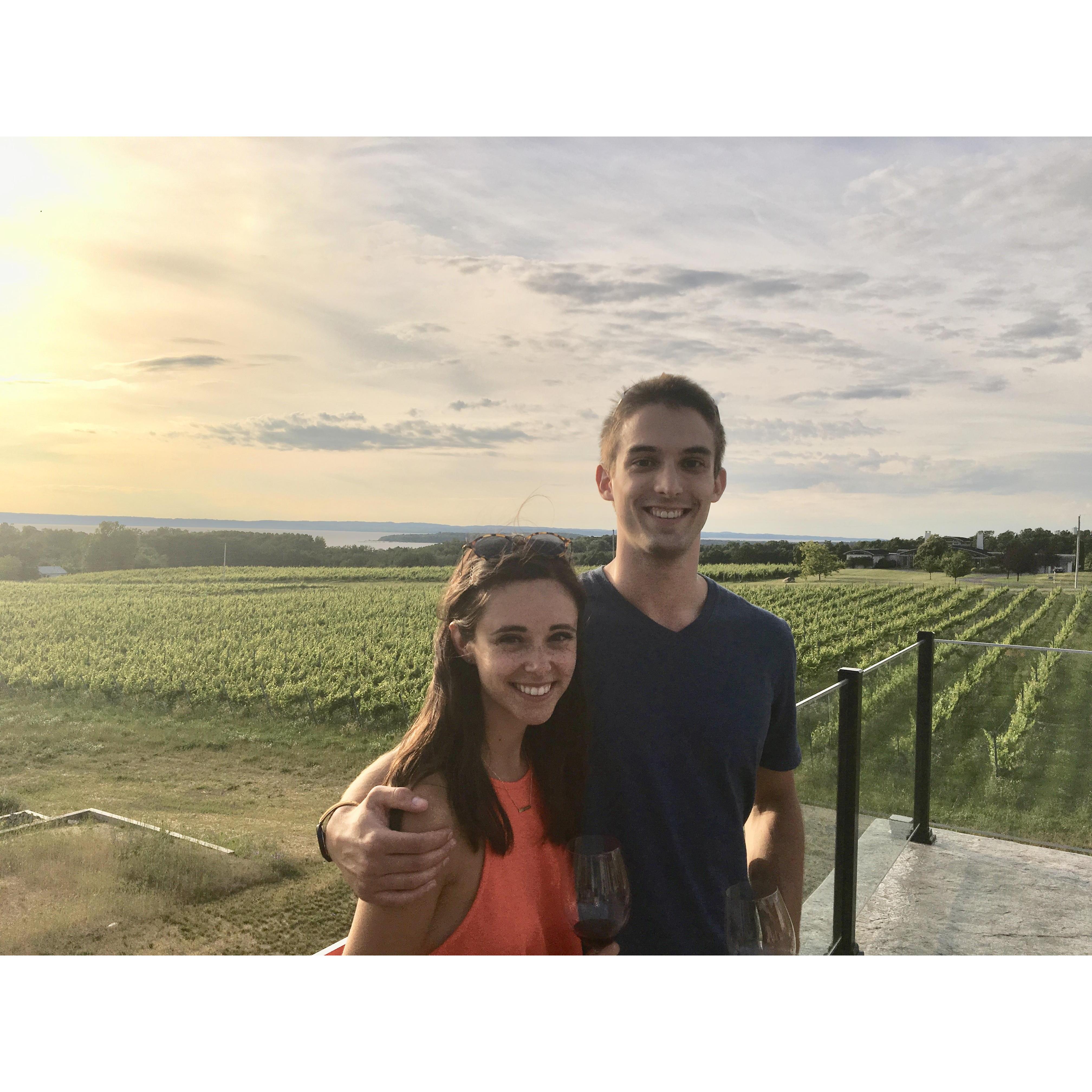 Traverse City wine tasting