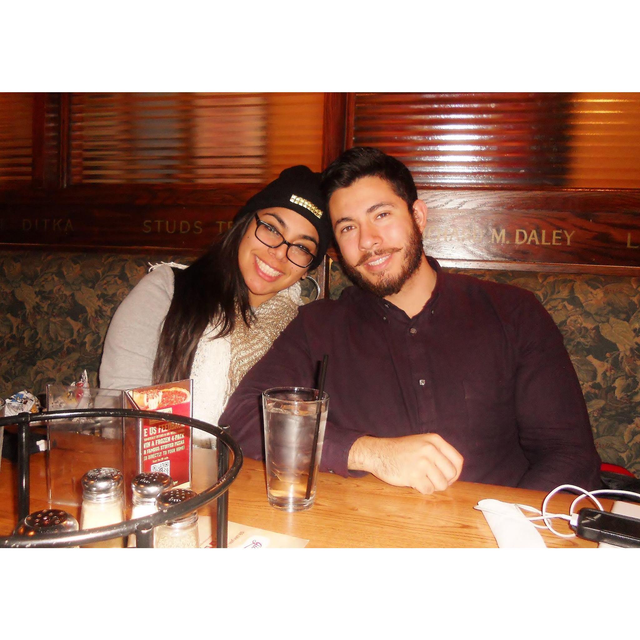 While in Chicago, Eat Pizza! And grow out your mustache and play with it alllll daaayyyy looonnngg...like juan :)