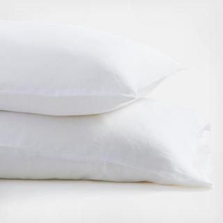 Natural Hemp Fiber Pillowcase, Set of 2