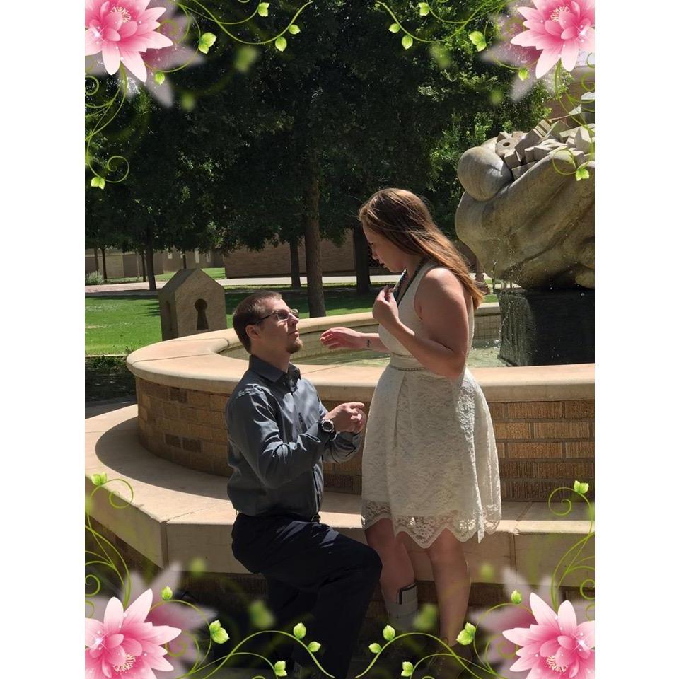 The day he asked me to marry him. I was completely shocked.