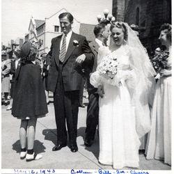 Bill Fleming and Claire Dwyer married in St Louis May 16, 1943