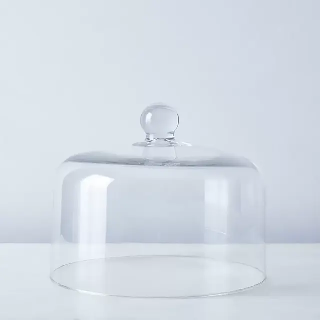 Mosser Blown Glass Cake Stand Dome 10"