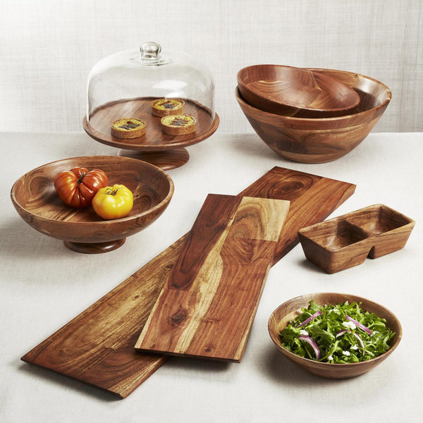 Wood Pedestal Cake Stand - Thumbnail 5
