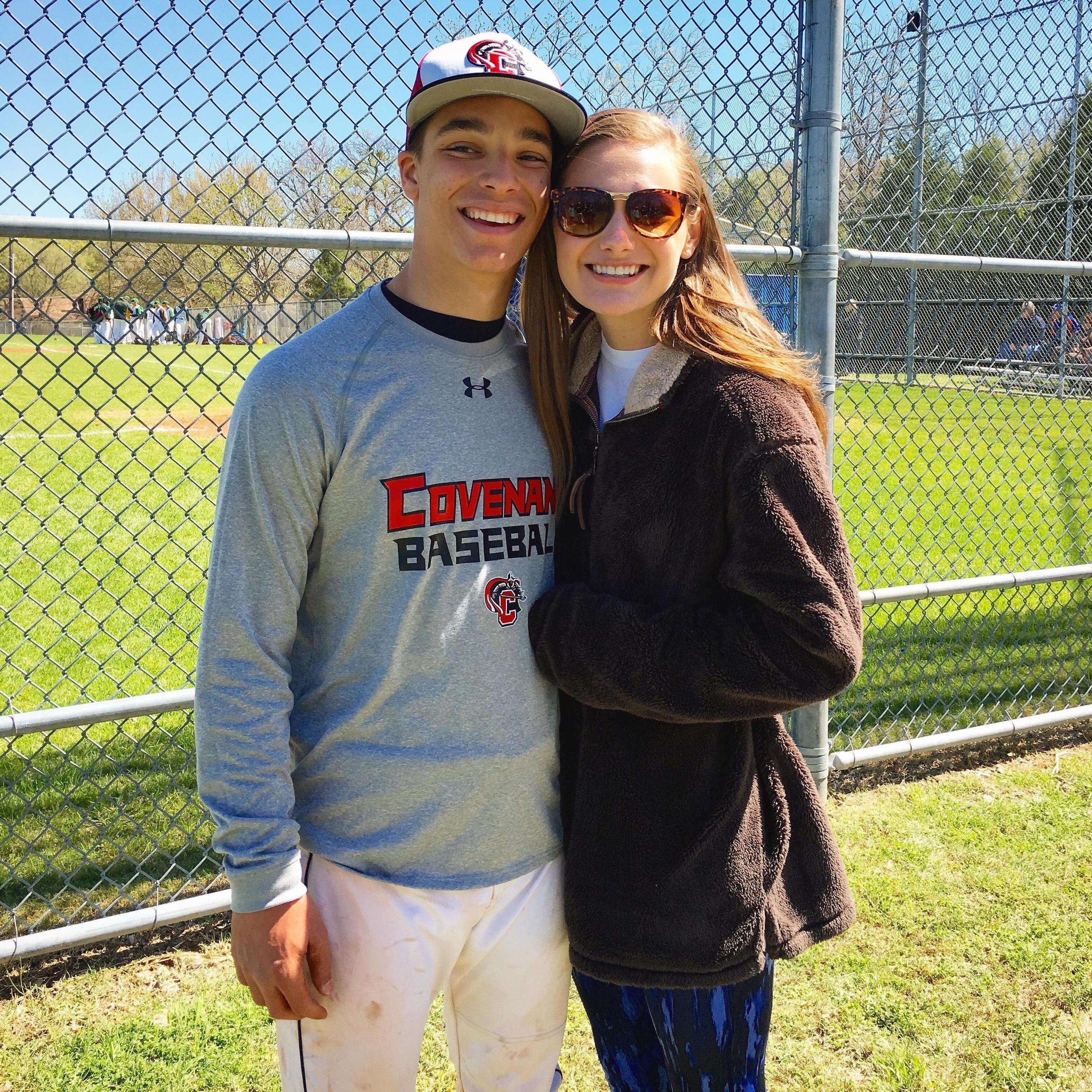 March 2016: This was sophomore year and the very beginning of our relationship!