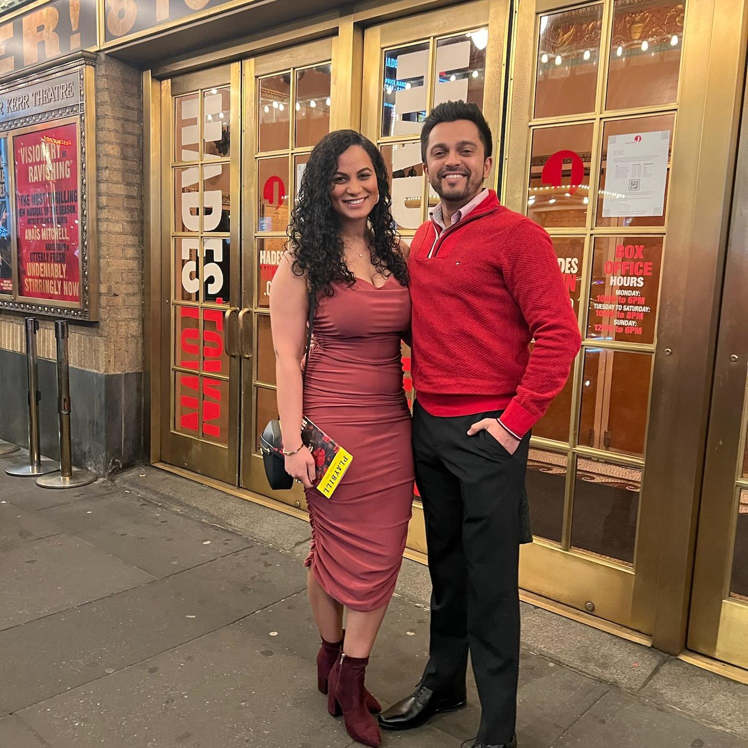 February 14, 2023 - Broadway show for Valentine's Day. We saw Hadestown!