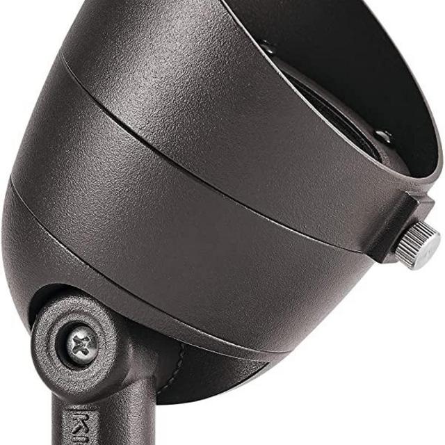 Kichler 16152AZT27 Transitional Accent from Landscape LED Collection Dark Finish, 3.50 inches, Textured Architectural Bronze