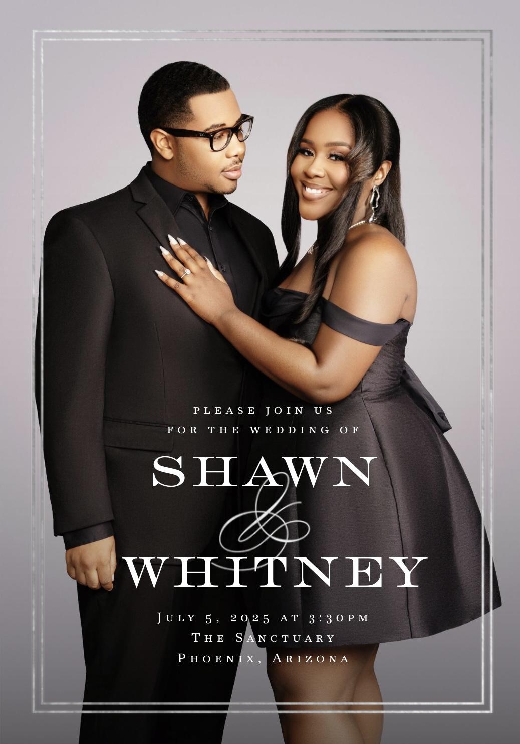 The Wedding Website of Whitney Lee and Shawn Morrison