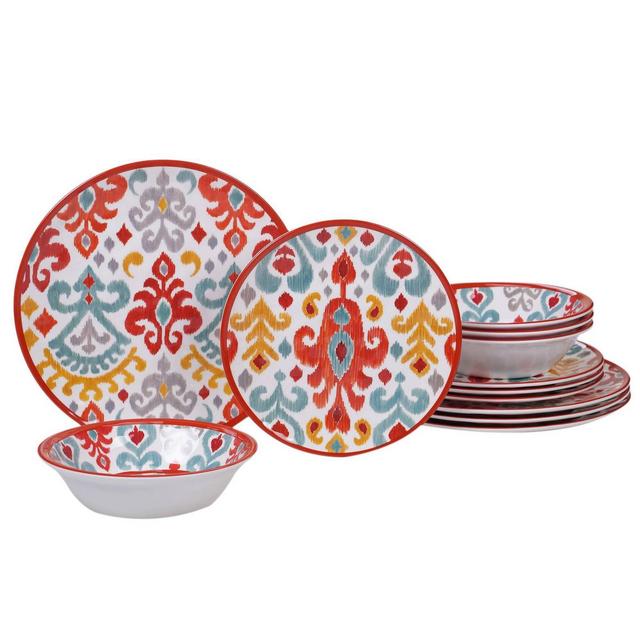 12pc Melamine Bali Dinnerware Set - Certified International