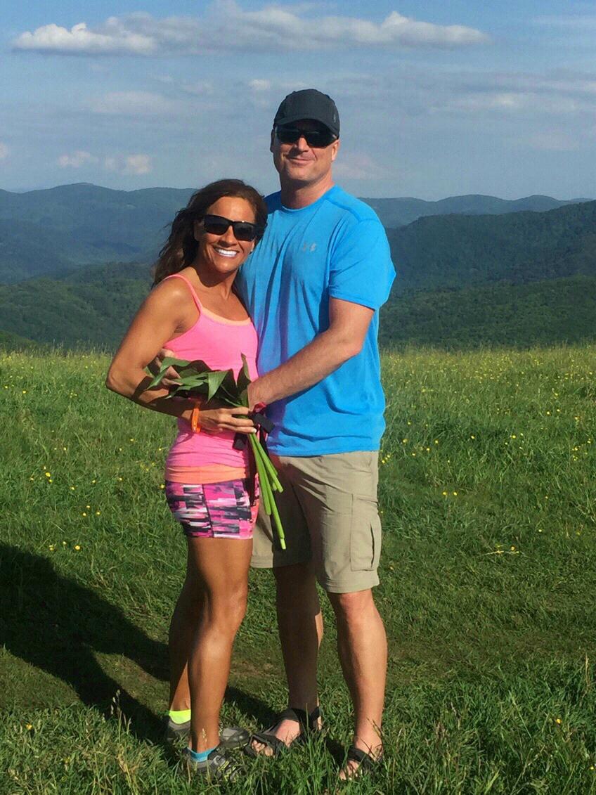 We got handed the flower bouquet when Keith and Denise renewed their wedding vows. A sign showing our time was coming soon. ❤️