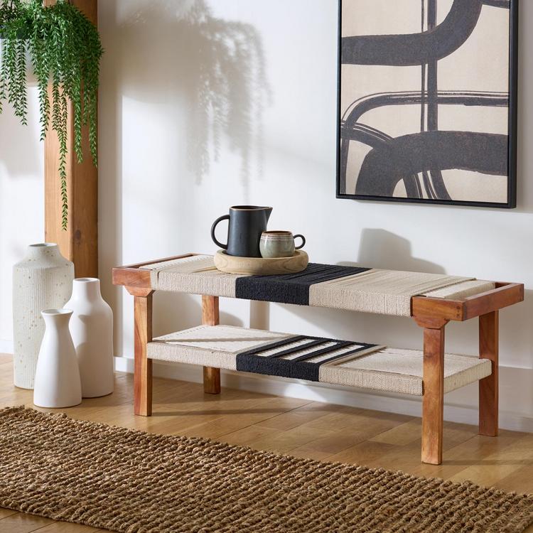 Safavieh, Munich Bench with Shelf | Zola