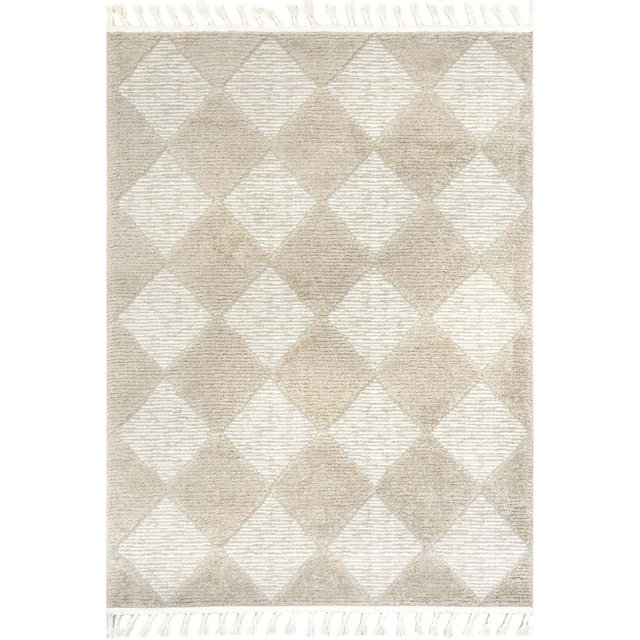 Nuloom Marissa Trellis 5x8 Area Rug for Living Room Bedroom Dining Room Kitchen, Beige/Ivory