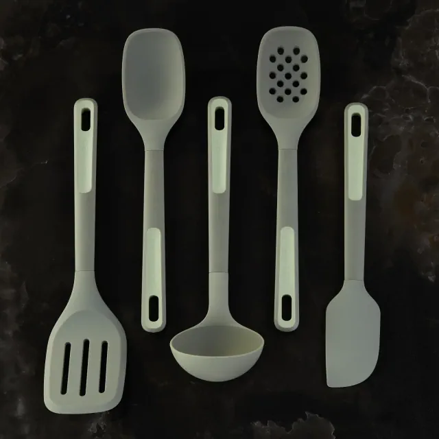 BergHOFF Balance 5Pc Nonstick Silicone Utensil Set, Recycled Material
