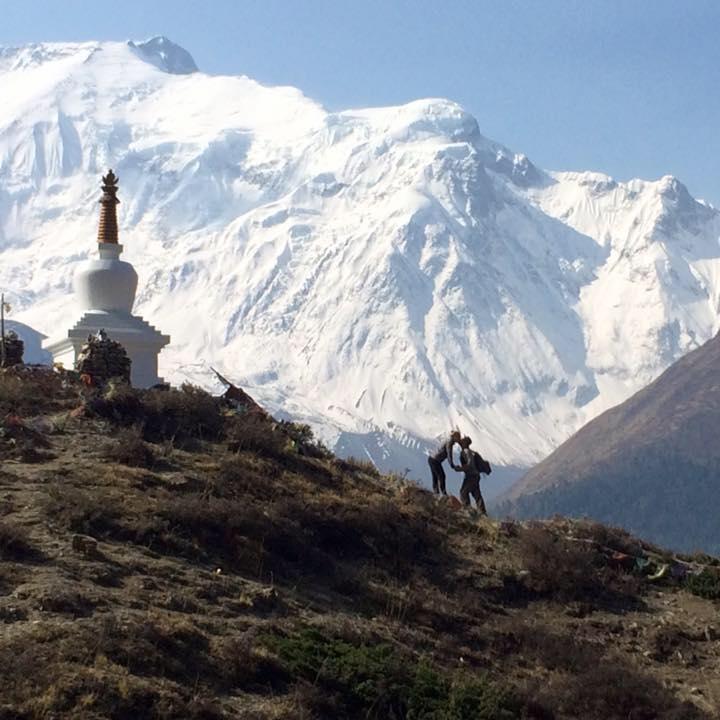 Trekking the Annapurna Circuit in Nepal.