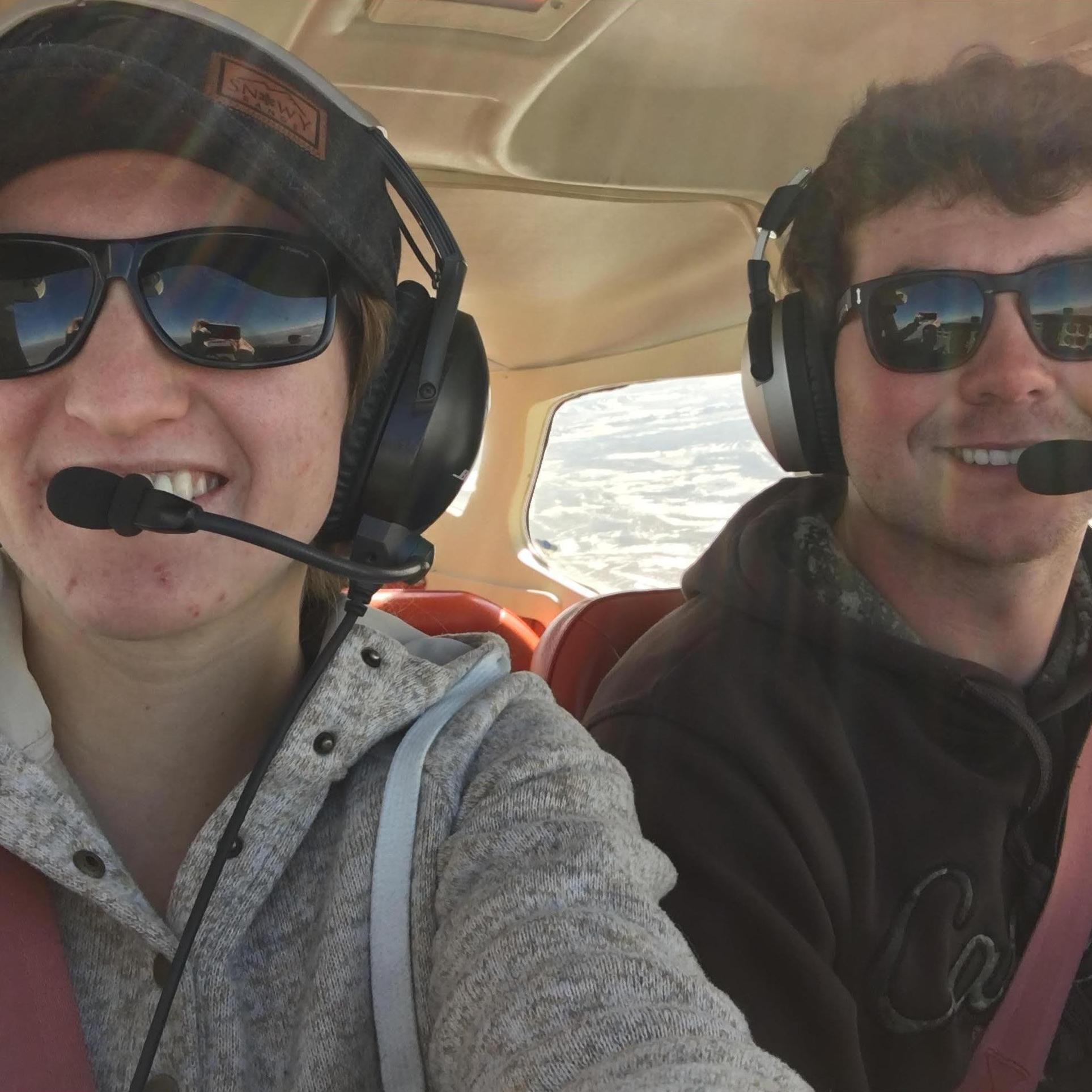 Sam introduced Abbi to his love of general aviation