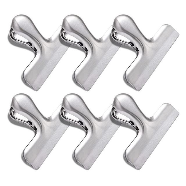  6 Pack Bag Clips, Stainless Steel Chip Clip, Chip