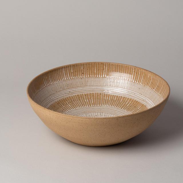 Little Bear Pots Circular Striped Serving Bowl