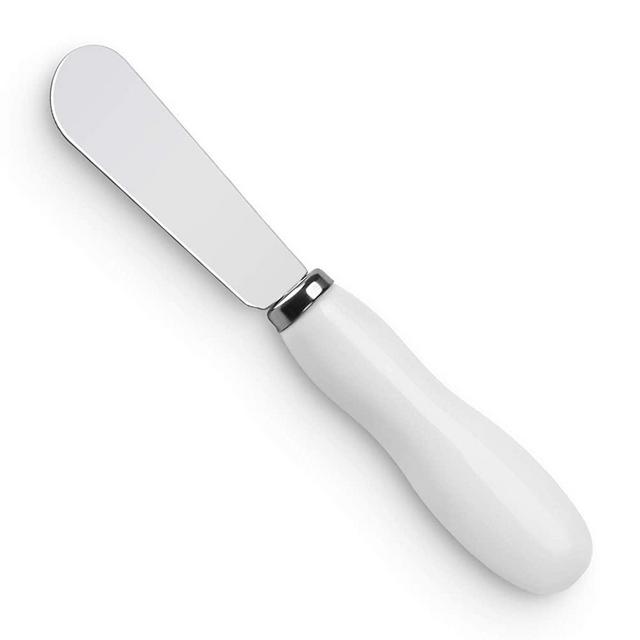 Sweese Butter Spreader Knife, 18/10 Stainless Steel - Porcelain Handle - 5 Inch - Set of 1