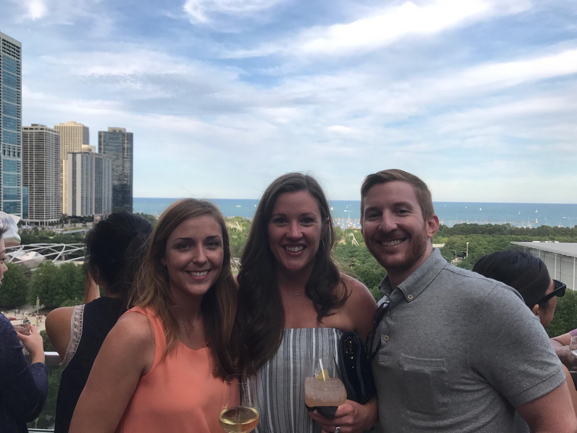 Cindy’s Rooftop, Chicago. The Lovely Kate McDermott ❤️