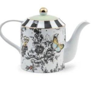McKenzie-Childs Butterfly Toile Teapot