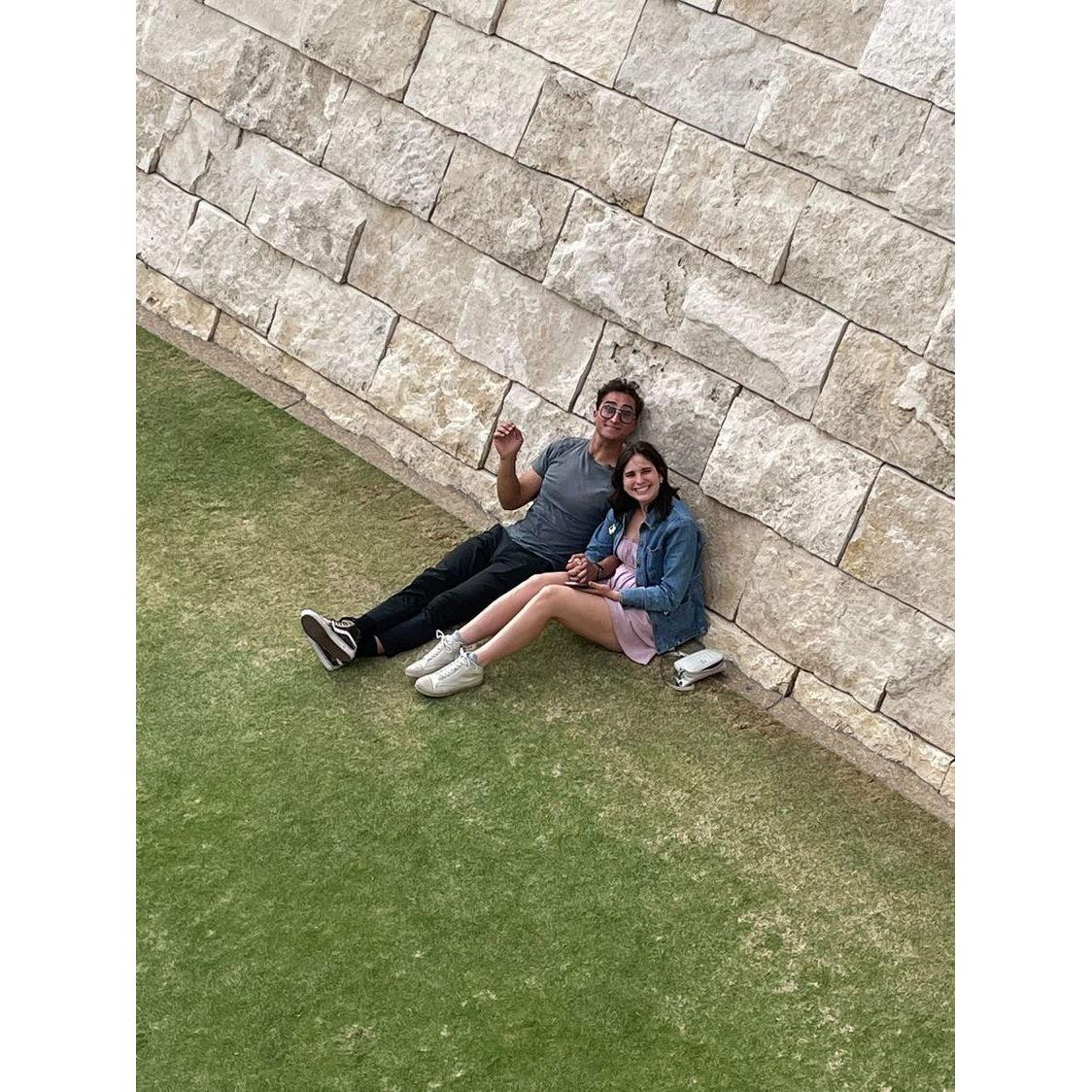 Our very first date! Getty Museum in LA!