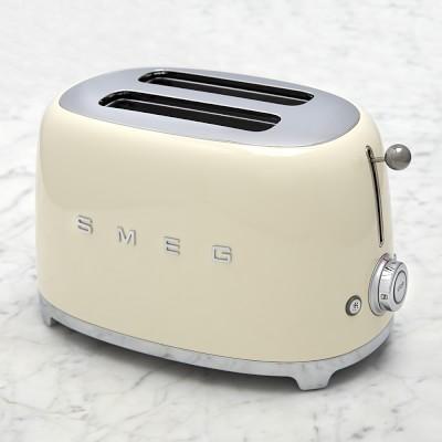 Smeg 2-Slice Toaster, Cream