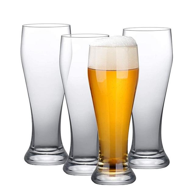 Beer Glasses Set of 4-23 oz Pint Glass Capacity, Craft Beer Glass, Pilsner Beer Glass and IPA Beer Glass Beer Glassware Cup, Classic Beer Glasses for Men, Cocktail Glassware