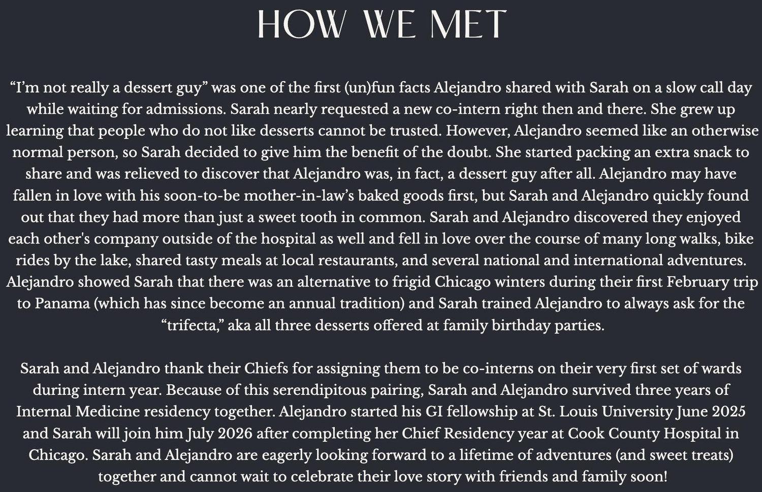 The Wedding Website of Sarah Eichinger and Alejandro Nieto
