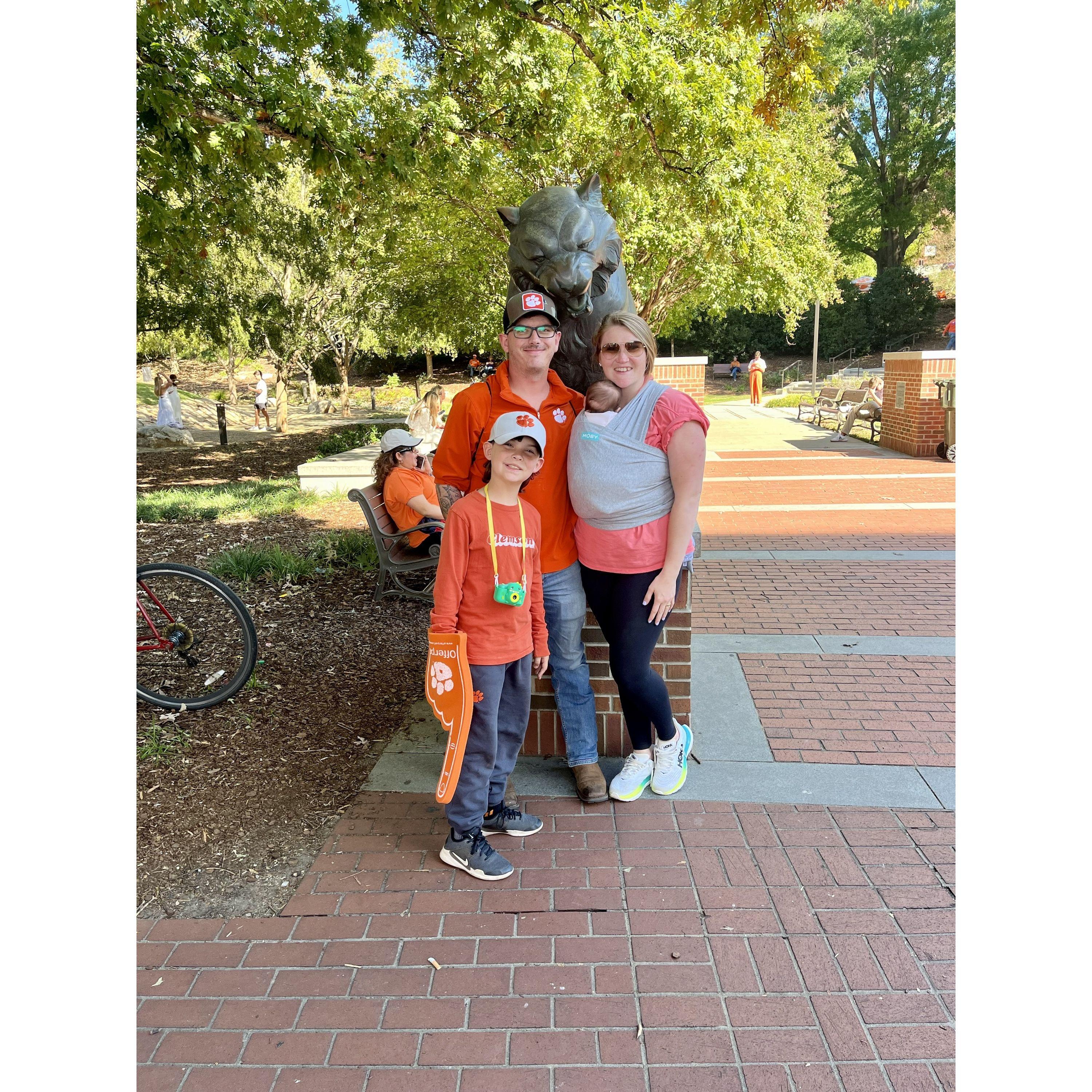 The first time we went to a Clemson football game as a family. 10/19/2024