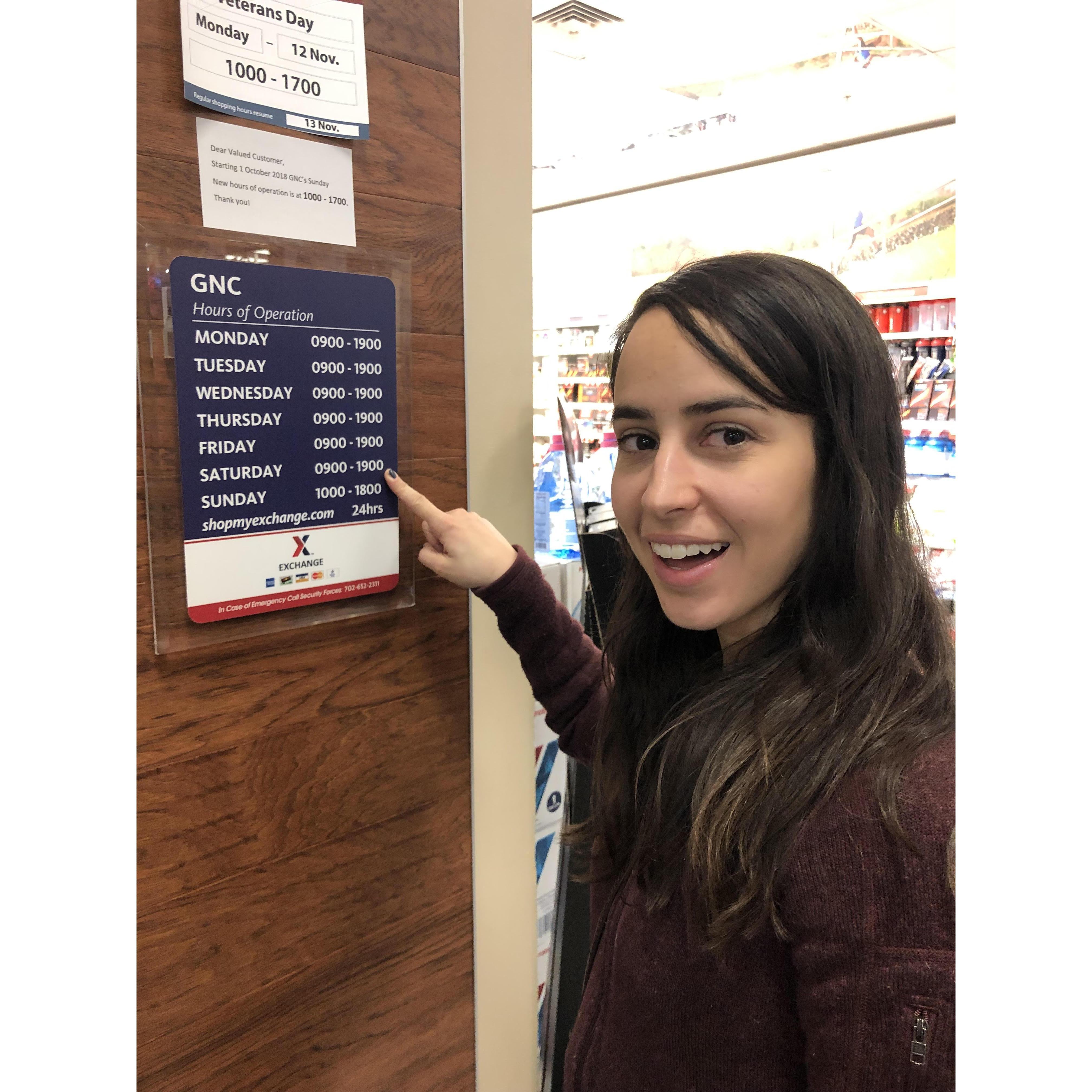 Nicole's first visit to an Air Force base (Nellis)