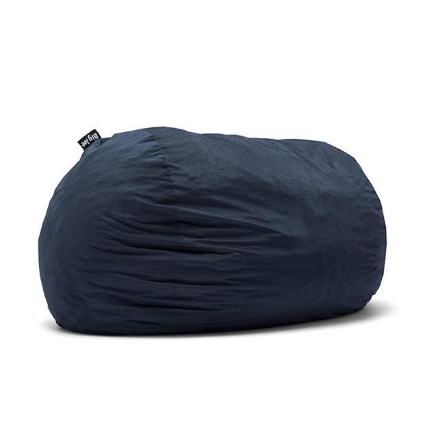 Big Joe Fuf XXL Foam Beanbag Chair With Removable/Washable Cover Cobalt Lenox