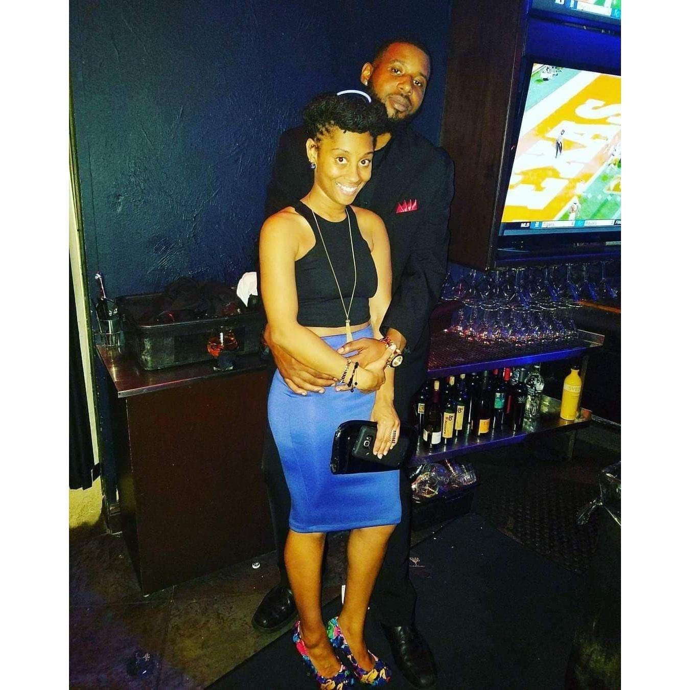 To work or not to work:? Sooo, it was Sunday night and Tony was supposed to be working at Blue Martini but Kenyatta clearly had him distracted. Nice heels!!!